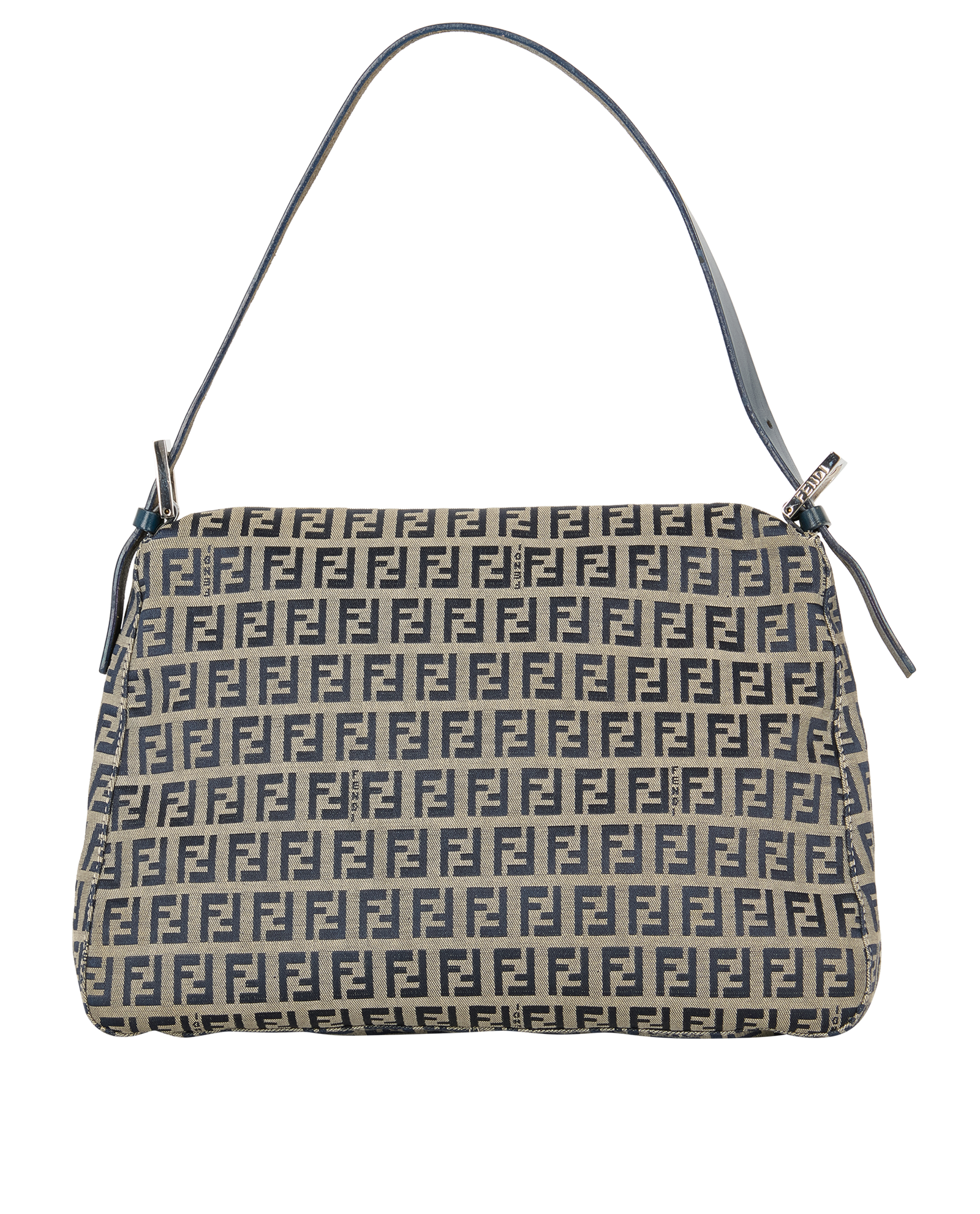 Mama Forever, &pound;820, Handbags, Beige/Navy, Canvas, Back view